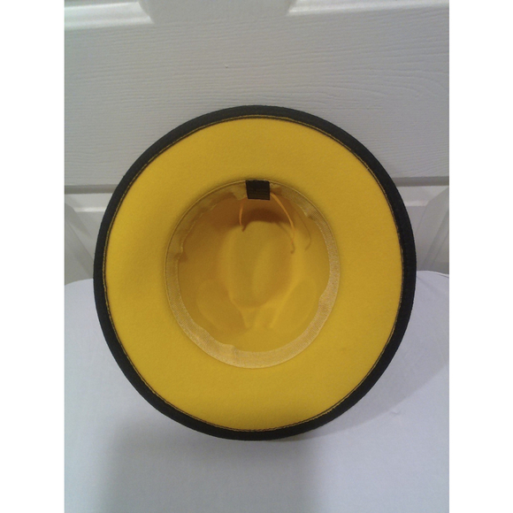 Adjustable Gradient Style Fedora Hat In Yellow - Picture 6 of 7